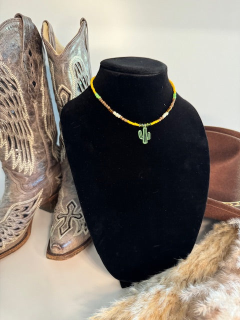 Desert Cactus Choker Necklace