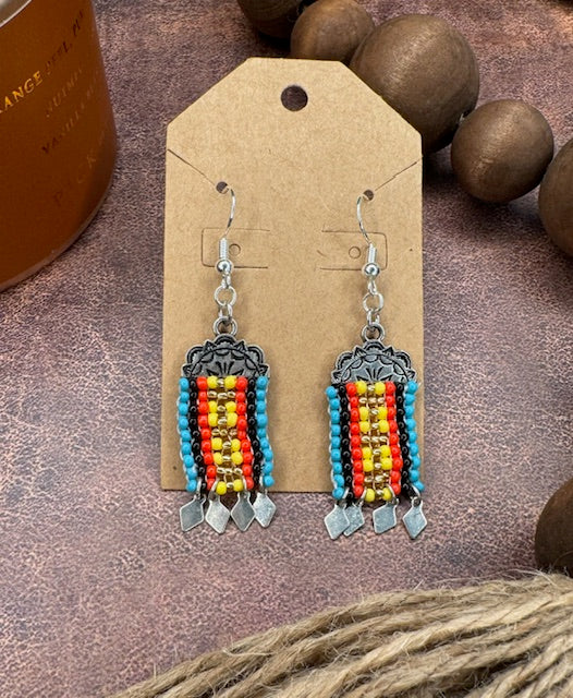 Western Beaded Earrings