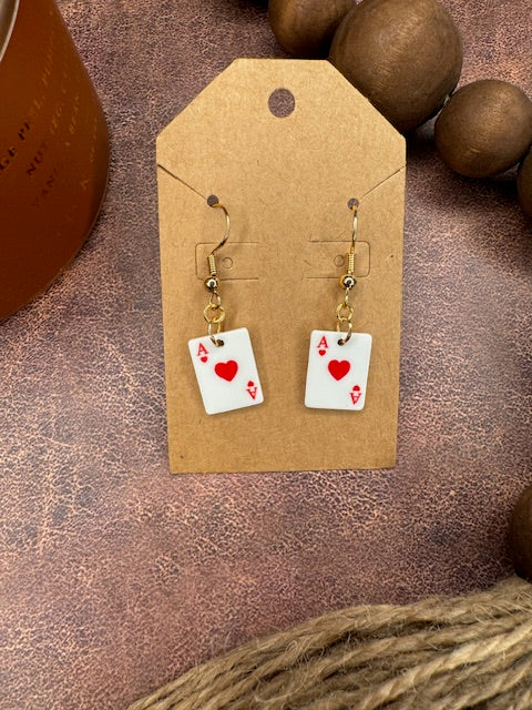 Wild Ace Earrings - Hearts