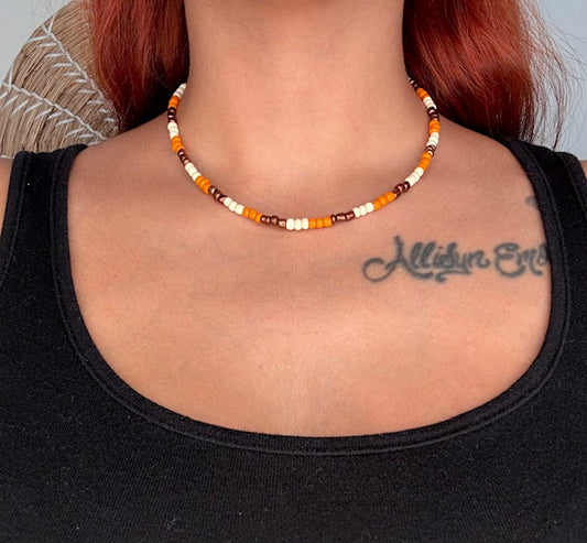 Cozy Fall Beaded Choker