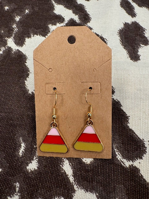 Candy Corn Earrings