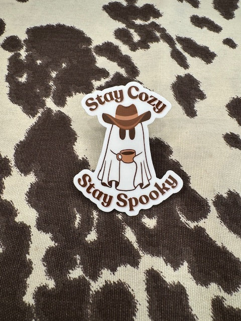 Stay Cozy Stay Spooky Sticker