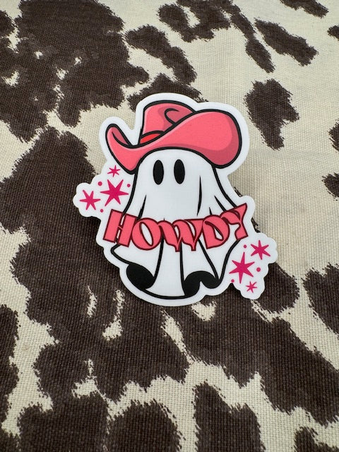 Howdy Ghost Sticker